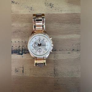 Fossil gold watch